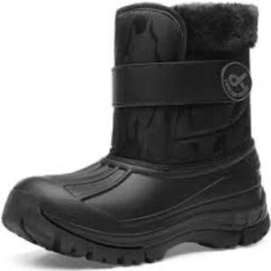 Dream Pairs Black Kids Snow Boots
